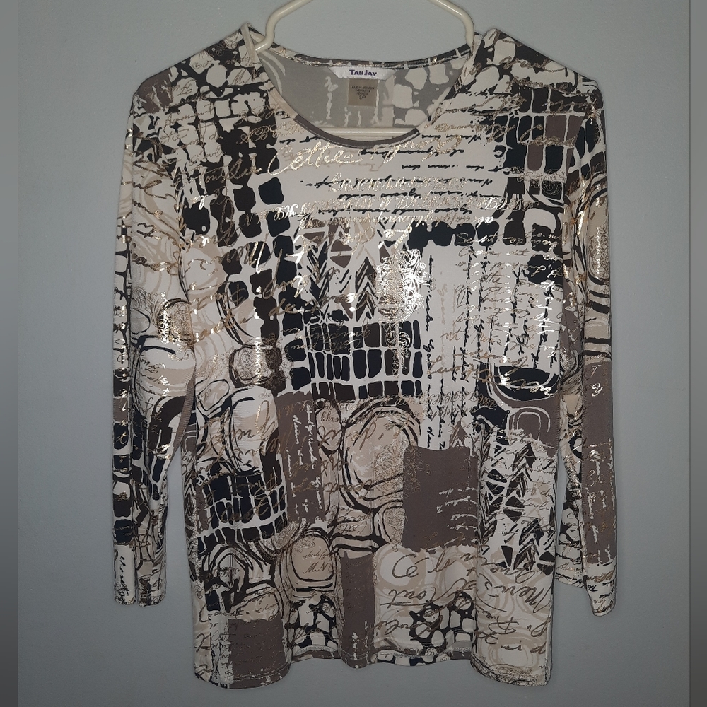 TanJay | Women's 3/4 Sleeve Blouse Size Small